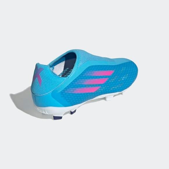 NWT adidas X Speedflow.3 FG Soccer Shoe Sky Rush/Pink/White Men’s 12 - Picture 2 of 8